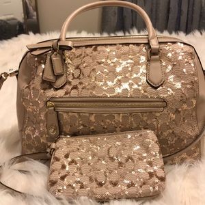 Coach Sequin Purse and Change Purse
